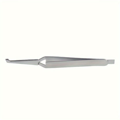 Stainless steel tweezers for bonding sawtooth bracket.