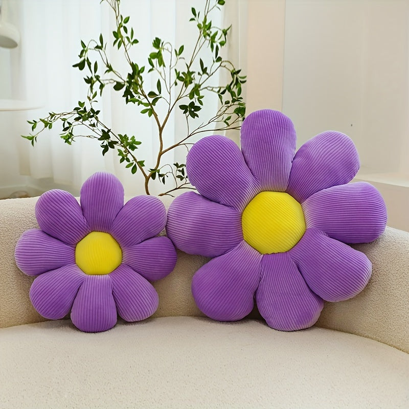 Soft and cozy flower-patterned pillow cushion for bedroom, dorm room, and home decor.