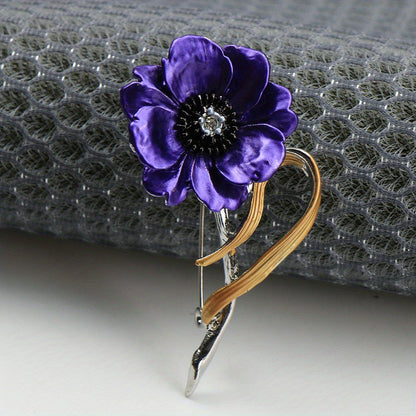 Dainty Daisy Enamel Flower Brooch Pin - Perfect for Women's Fashion, Sunflower Wedding Parties, and Corsage Accessories