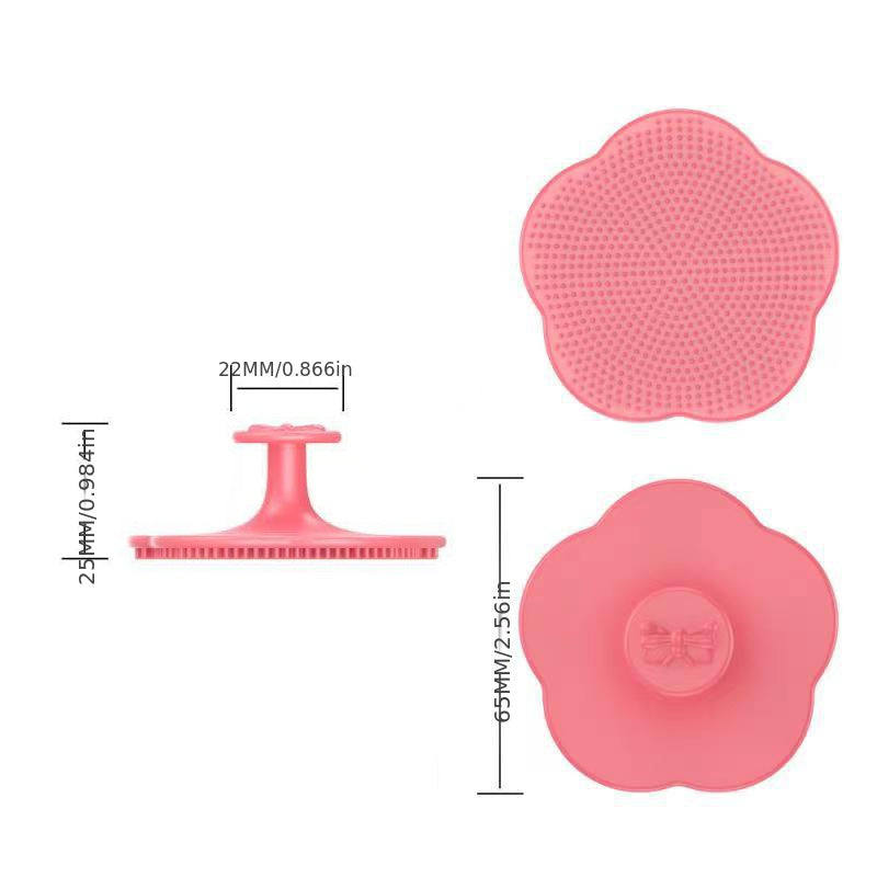 Gentle and plump-headed infant bathing hair cleaning brush massager comb for newborns, perfect for Halloween, Thanksgiving, and Christmas gifting.