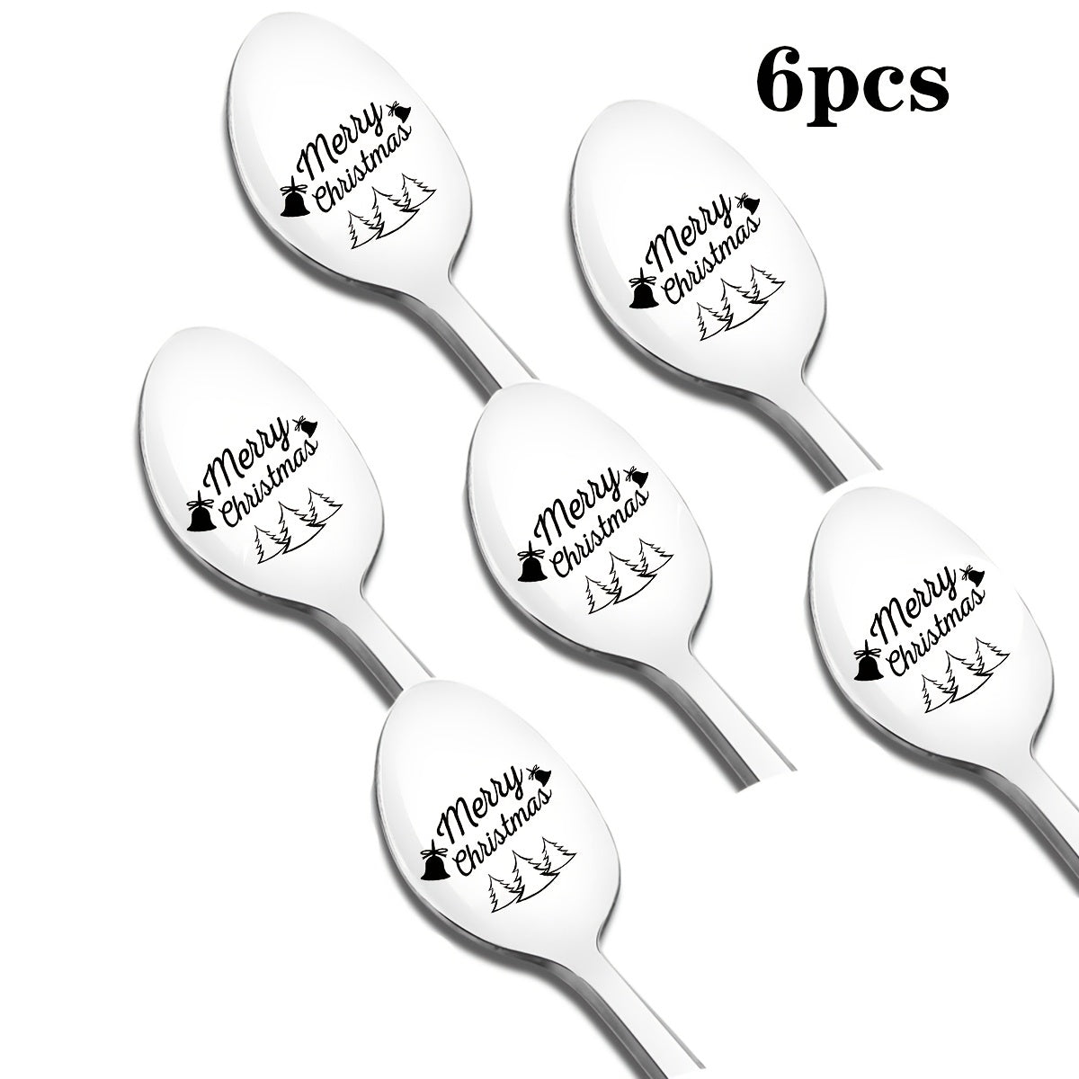 Get ready for the holiday season with our Merry Christmas stainless steel spoons! Available in sets of 2, 4, or 6, these spoons feature a long handle and are laser engraved with a festive message. Perfect for holiday gifts and themed parties.