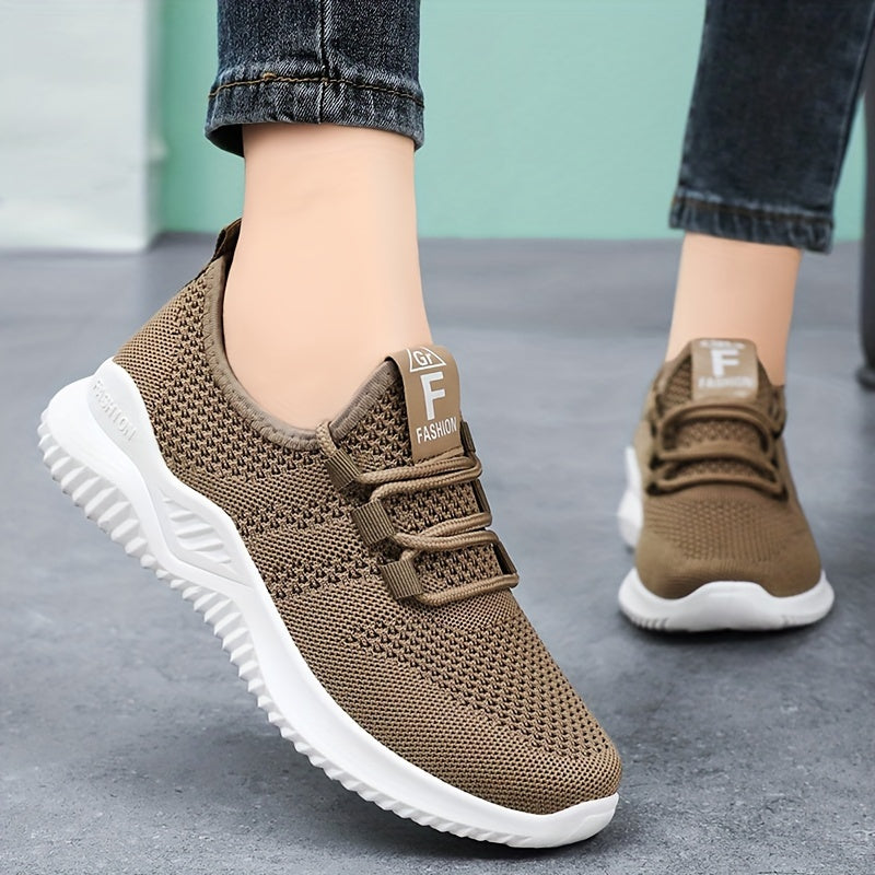 One pair of lightweight, breathable women's sports shoes suitable for vacations.