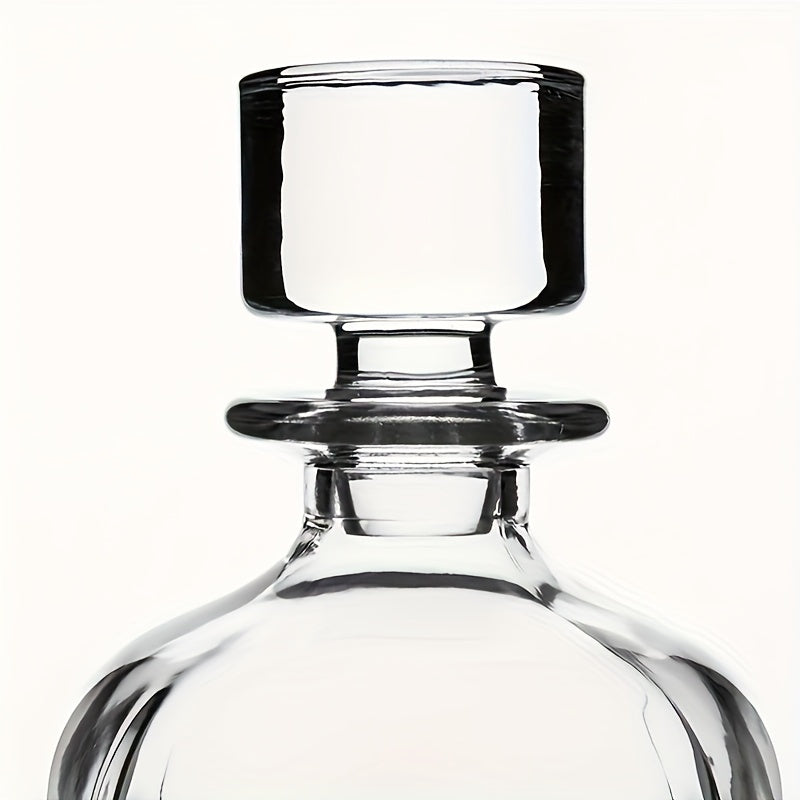 1pc classy square round 23oz/700ml wine decanter suitable for wine, whiskey, and mouthwash.