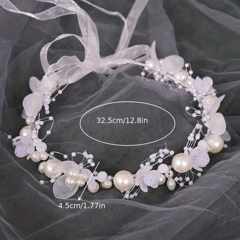 Stylish Angel-Inspired Headband with Faux Pearls - Perfect for Daily Wear and Dressing Up for Parties, Ideal for Women