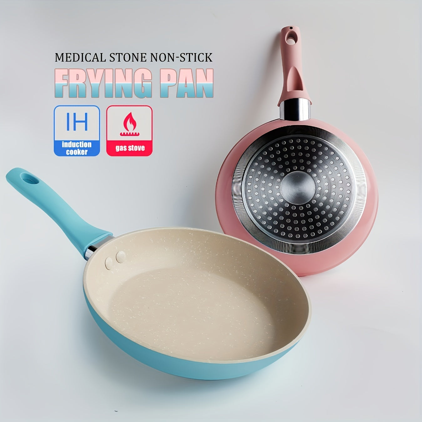 [Bestseller] Non-Stick Stone Frying Pan - 18.54cm Aluminum Breakfast Skillet for Daily Cooking, Perfect for Gas Stoves, Ideal for Scrambled Eggs and Other Cooking Needs