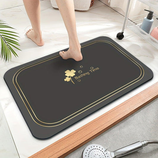 Super absorbent floor mat for bathroom, non-slip, fast drying, versatile for indoor or outdoor use, perfect for home decor and bathroom decorations.