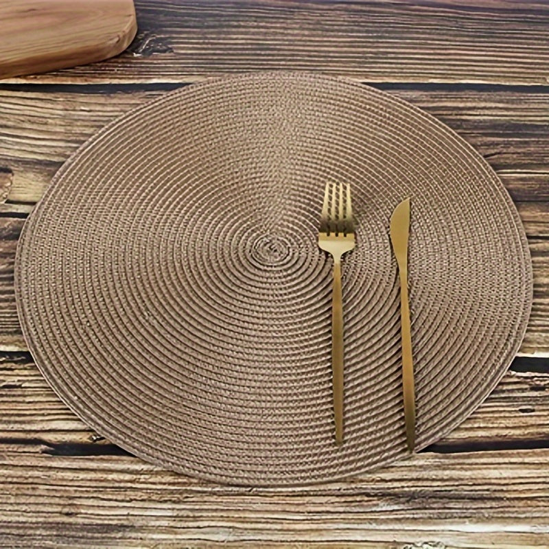 Set of 4 PP round placemats