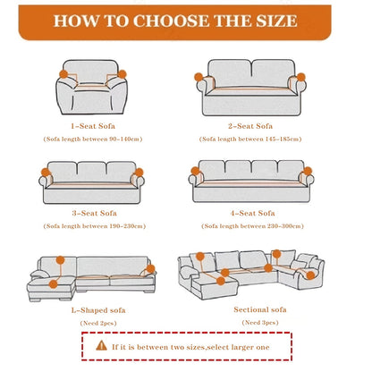 1-piece non-slip stretch sofa slipcover for universal use in bedrooms, offices, living rooms, and homes to protect furniture from dust.