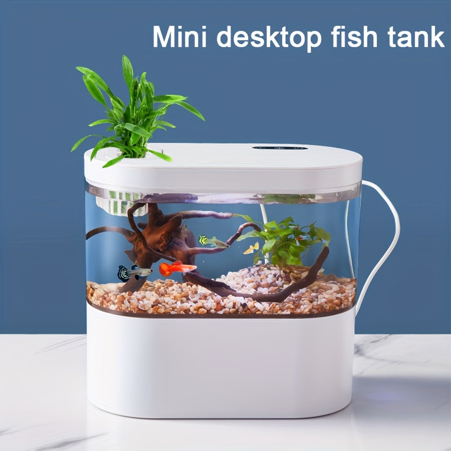 LED Fish Tank with Smart Clean Technology and USB Rechargeability