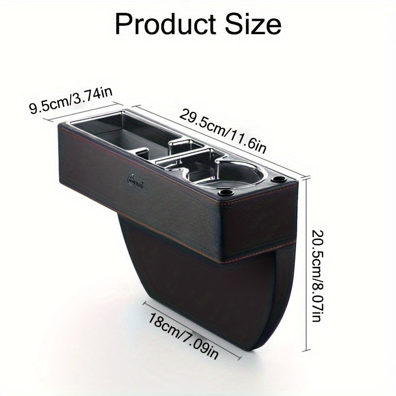 Car Interior Accessories: Universal Auto Console Side Pocket Seat Storage Box - 1pc Car Seat Organizer