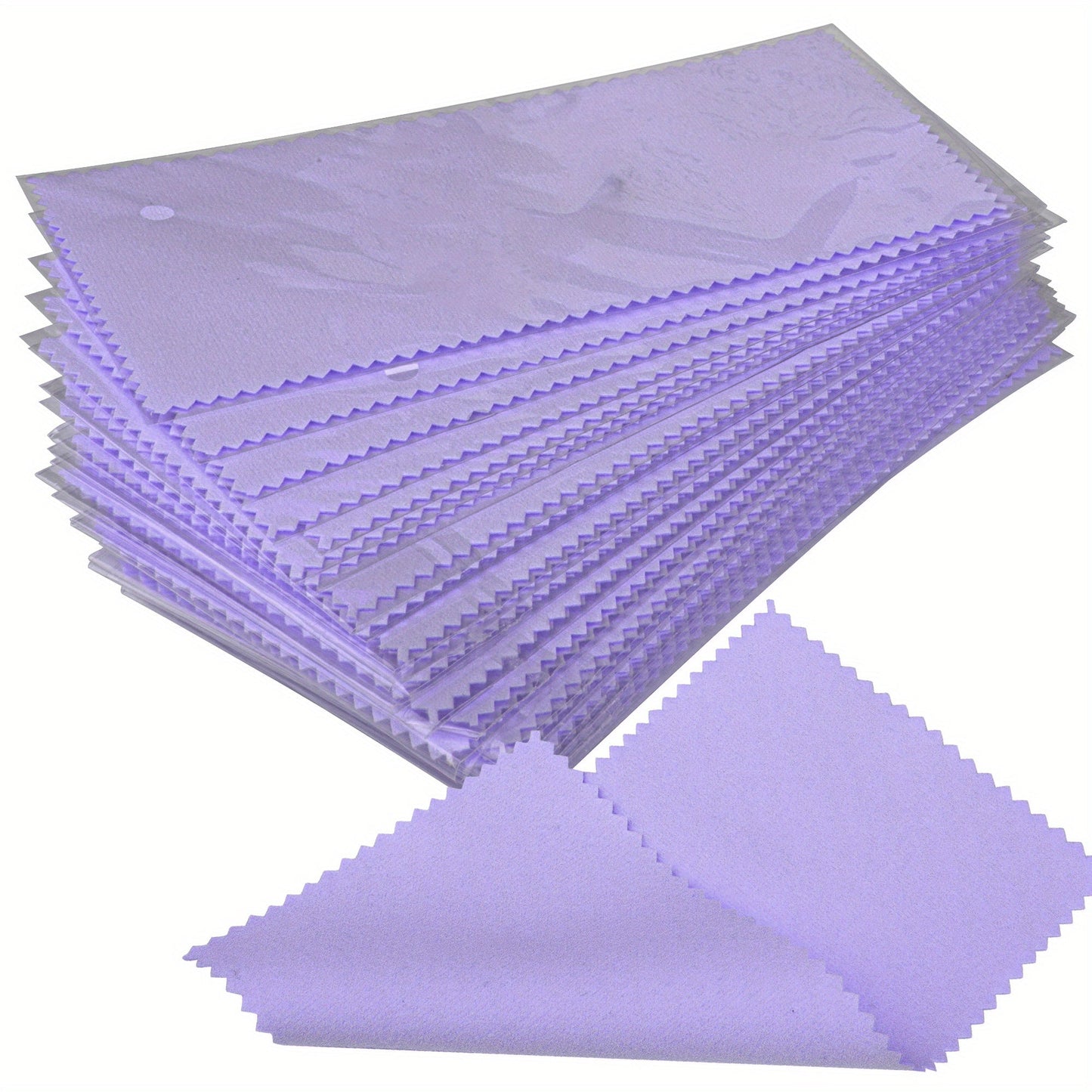 Jewelry Cleaning Cloth Set of 30 Pieces, Individually Wrapped, 8x16cm Polishing Cloth