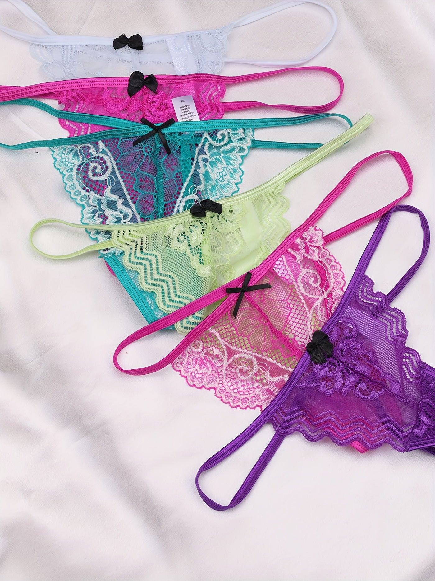 Lace G-String Thongs in Various Colors and Patterns for Women