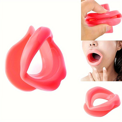 Silicone Lip Corrector and Oral Smile Trainer for Women, Portable Facial Training Tool.