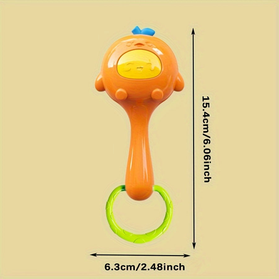 Baby grip sand hammer toy for infants, sound-producing shake bell for newborns, non-toxic, suitable for ages 0-3.