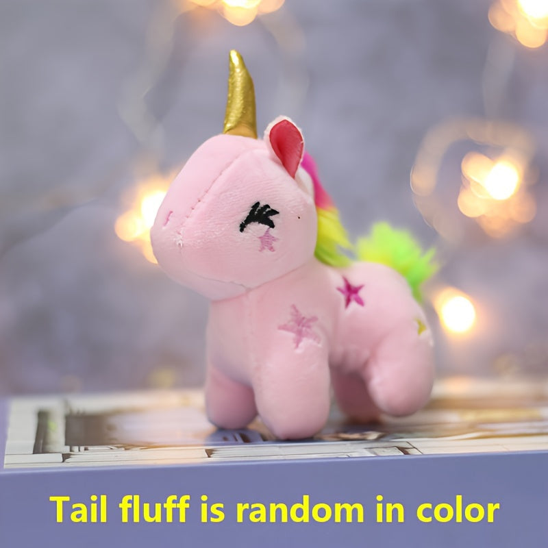 Adorable Unicorn plush toy with star accents, ideal for small pets.