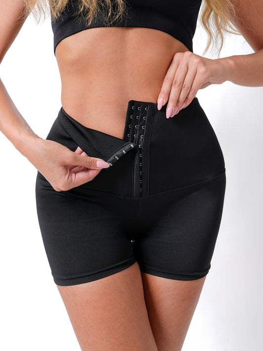 Women's body shaping shorts in a tight fit, made from a blend of polyester and elastane. Solid color knit fabric from the Spring/Summer Collection.