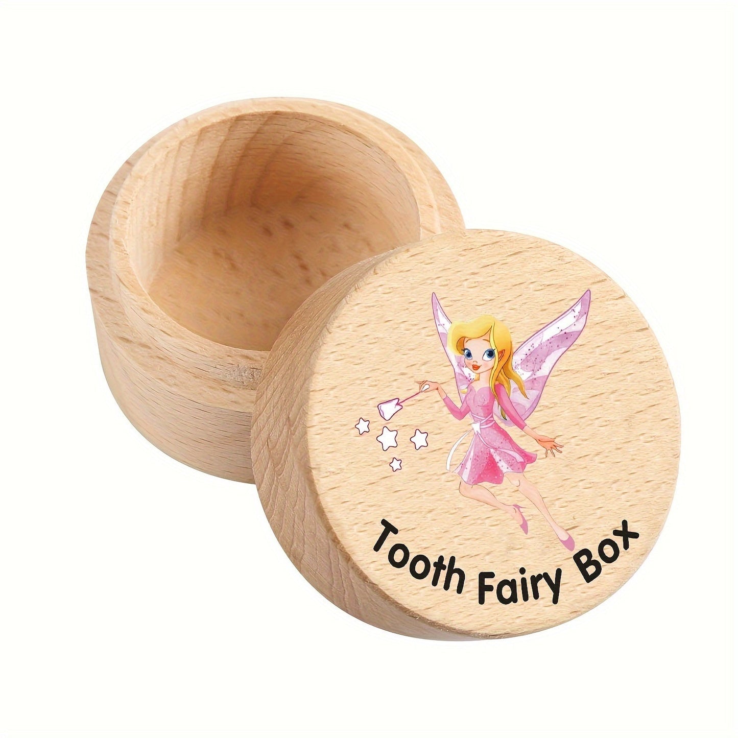 Adorable Tooth Fairy Box made from Wood, Perfect for Souvenirs, Keepsakes, and Tooth Storage