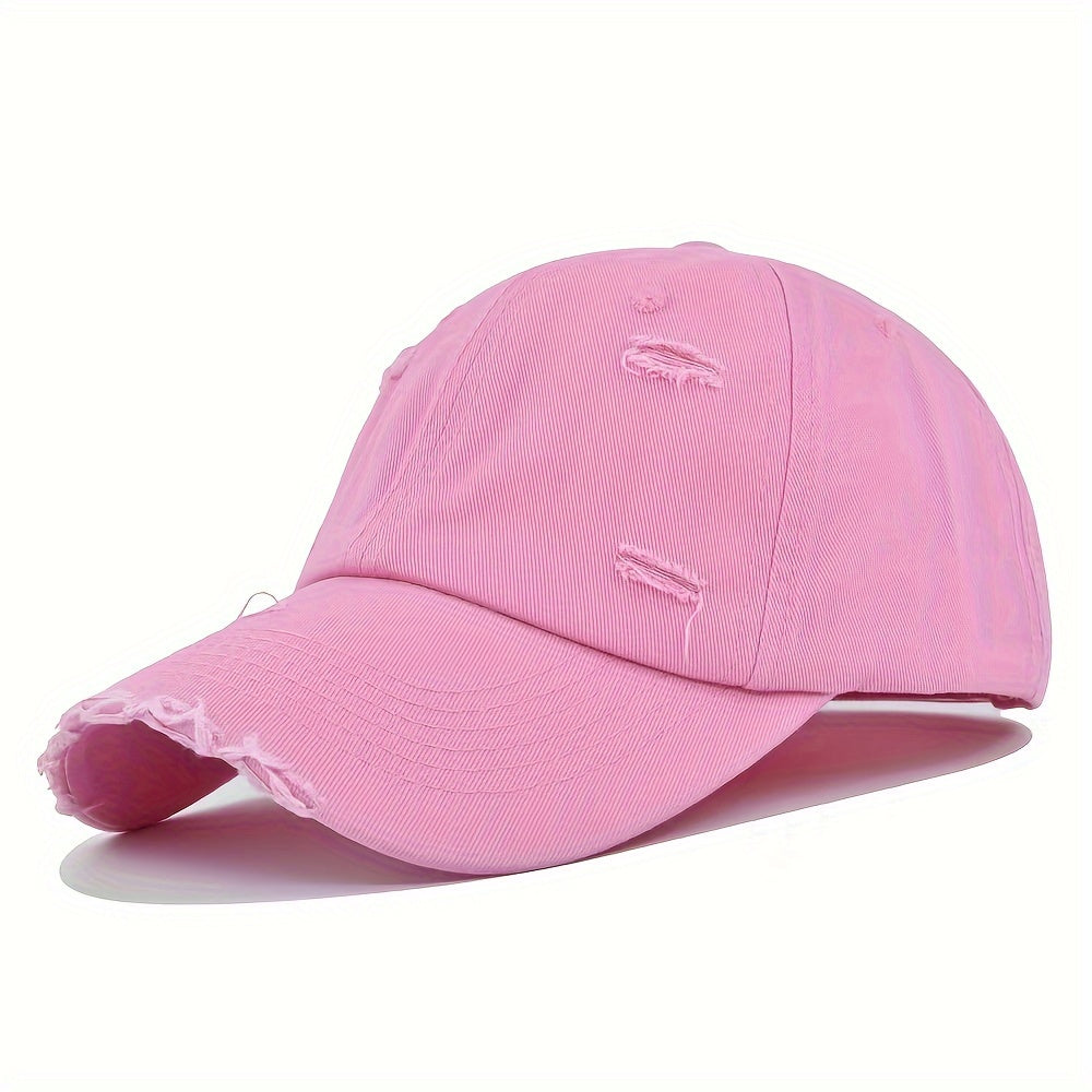 Stylish baseball cap with breathability and sun protection, suitable for both women and men