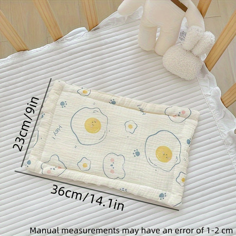 Washable Soft Pillow featuring Cute Animal Print - Breathable Design for Year-Round Comfort for Kids and Teenagers