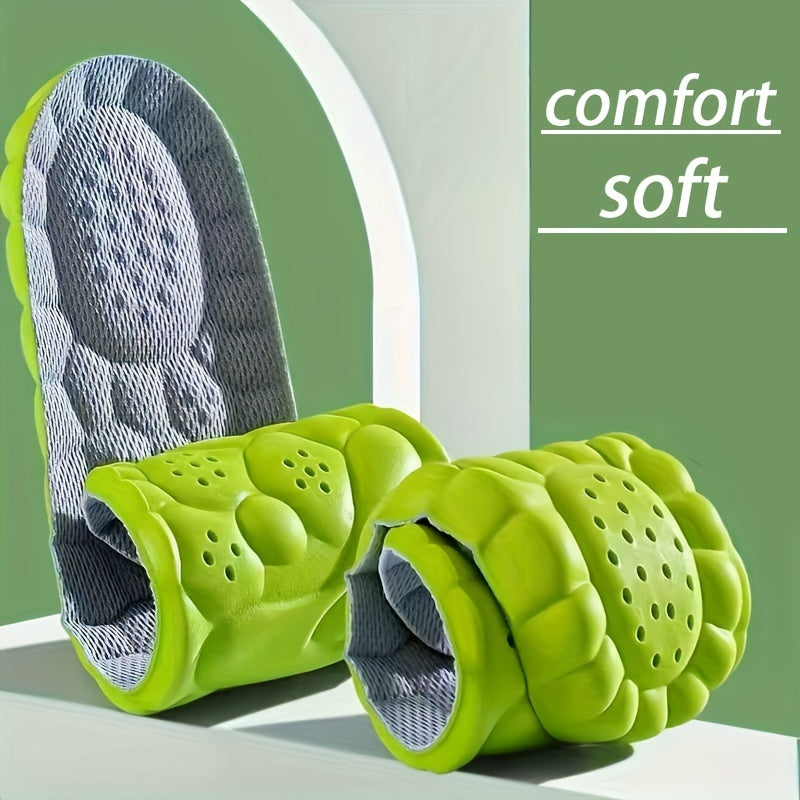 Comfort insoles with heel and arch support, made from soft, lightweight sponge material for enhanced foot comfort.