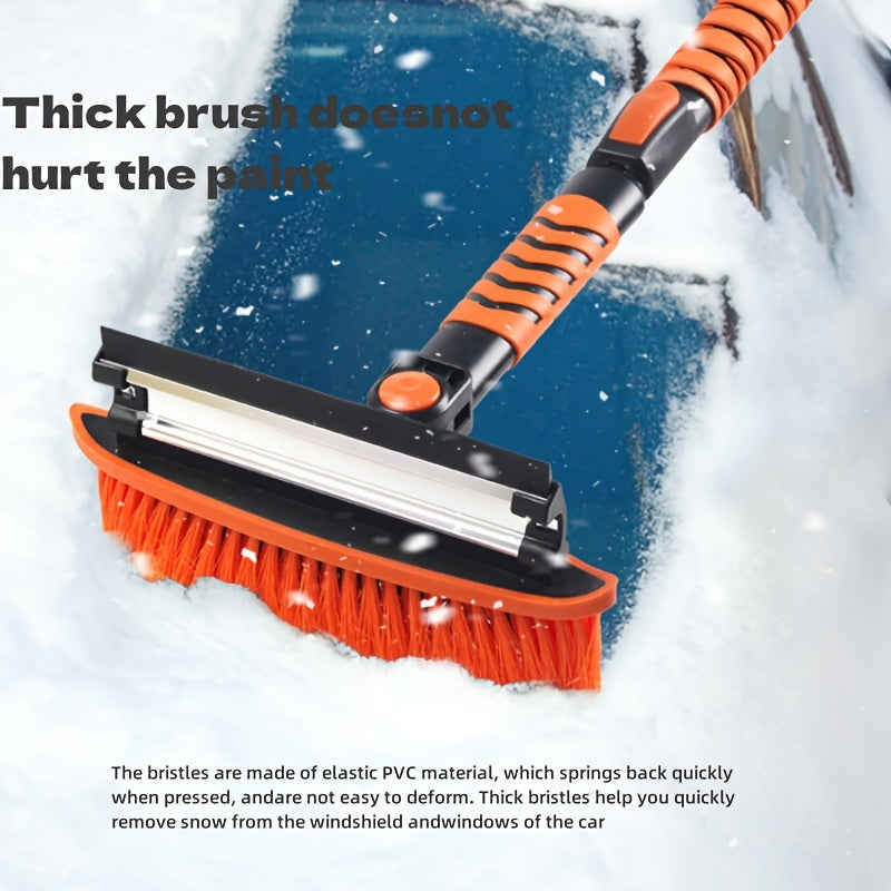 Get ready for winter with this versatile 2-in-1 Telescopic Snow Shovel & Ice Scraper Set! The multi-purpose detachable snow brush also features an adjustable squeegee for use on bathroom, car, glass, wall, and floor surfaces. This convenient 2-piece set