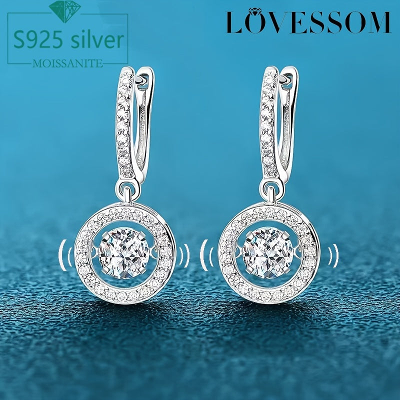 These Moissanite Smart Stud Earrings are crafted from 925 Sterling Silver and showcase a new fashion and elegant design. With a sense of luxury, these earrings are perfect for casual or classic occasions. They make a simple yet stunning gift for