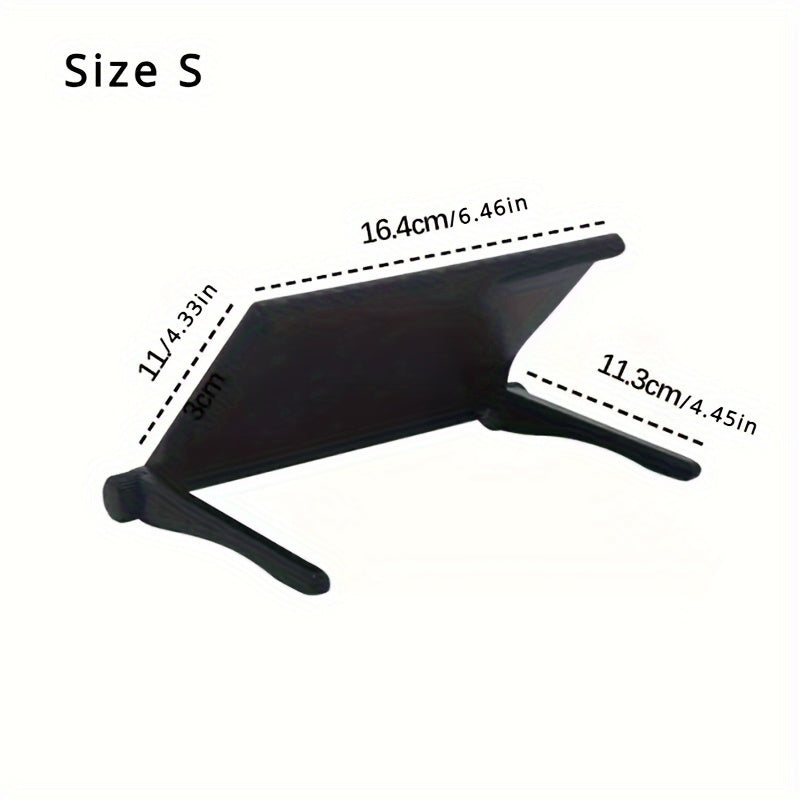 Carbon Fiber TV Stand Shelf for Wireless Router and Cable Box, No-Drill Storage Organizer for Living Room Home Computer Clutter. Made of Durable Plastic, Easy to Install with Adjustable Angle for Space-Saving Solution.