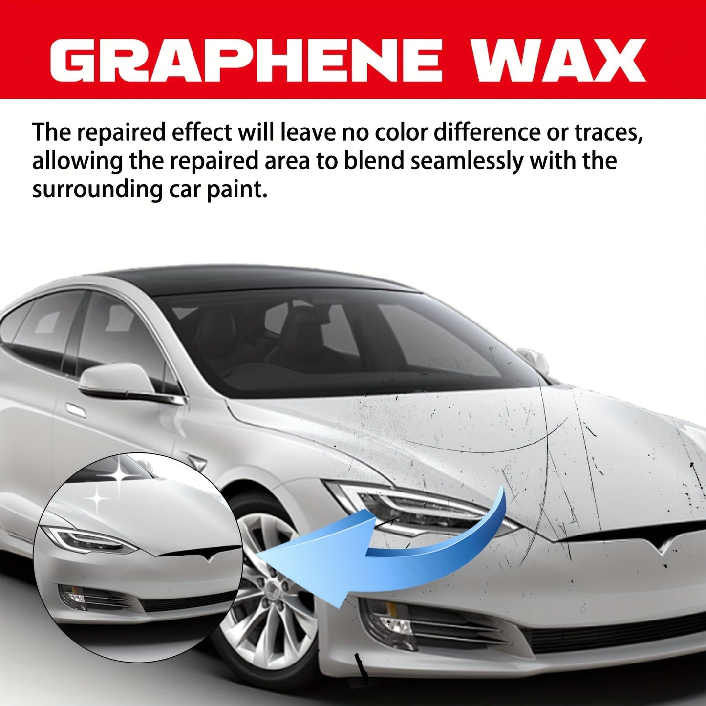 Restore your car's shine with our High-Shine Car Scratch Repair Wax. This durable ceramic coating provides long-lasting protection and restores brightness. Suitable for all colors.