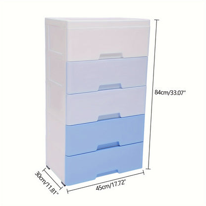 Large 5-drawer plastic storage cabinet with festive Christmas design for toys and home items in kitchen, bedroom, and living room.