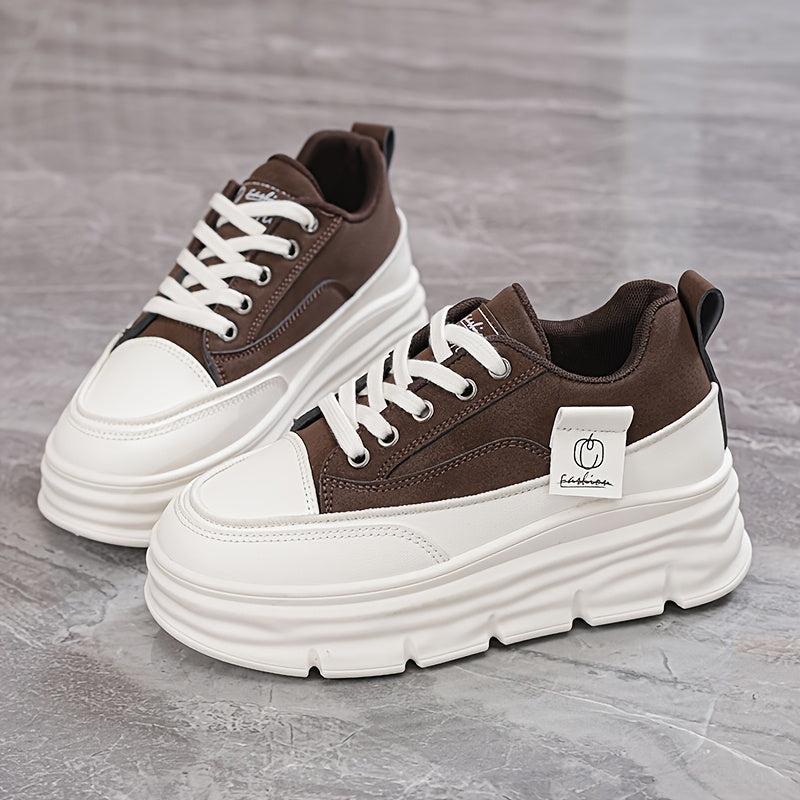 Spring 2025 trendy high-top sneakers for women with added height.