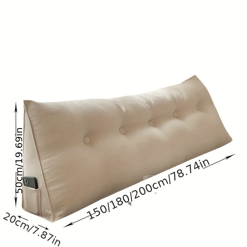 Detachable and washable backrest cushion for bed or floating window, perfect for bedroom or living room decor.