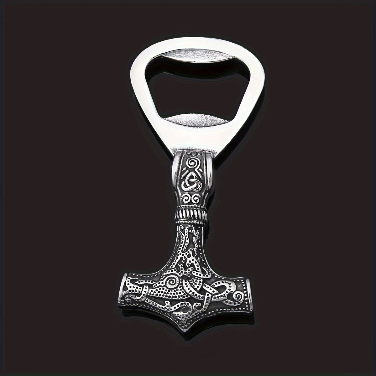 Viking Retro Stainless Steel Bottle Opener