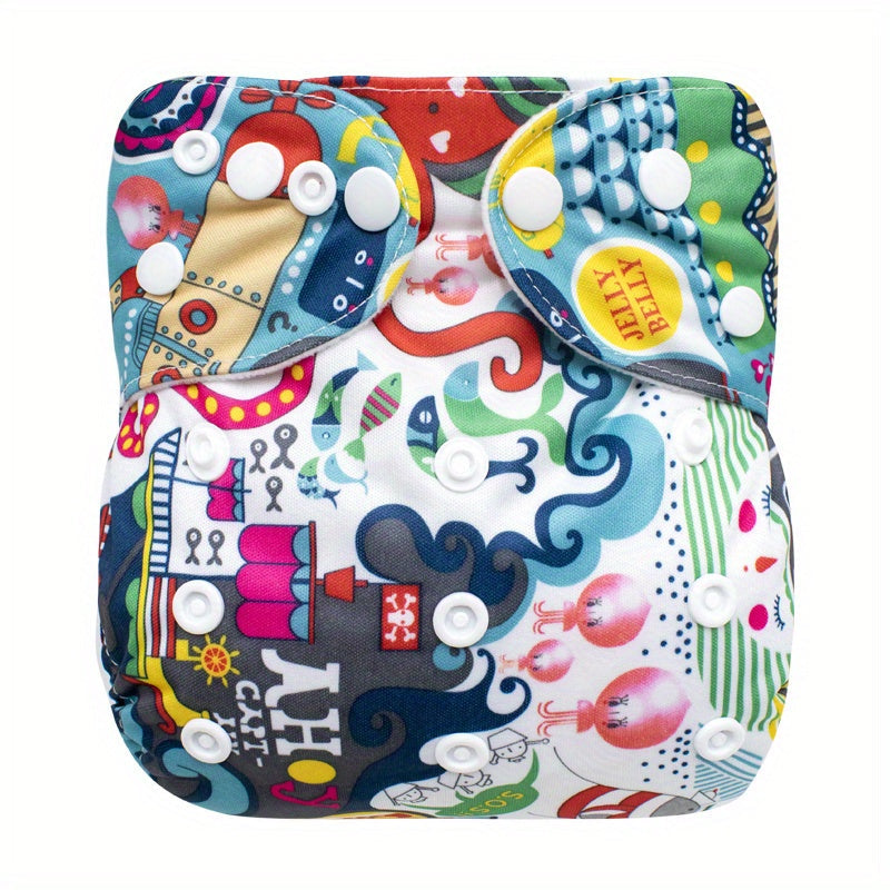 Reusable, Adjustable Baby Cloth Diaper - Ideal for Boys and Girls - No Insert Necessary. Great for Christmas, Halloween, or Thanksgiving Gift.