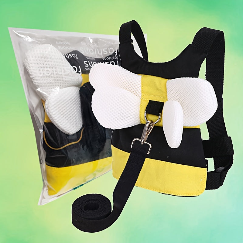 Bee Backpack Harness for Children Ages 3-8, Adjustable with Anti-Lost Leash, Made of Polyamide Material for Secure Kid Safety and Comfort Fit