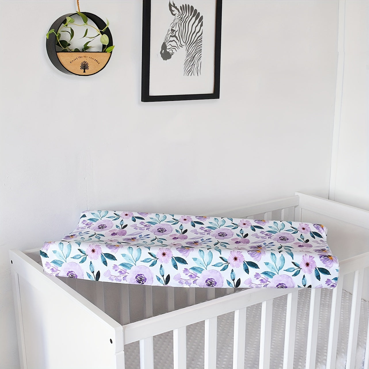 1 piece baby fitted sheet with plush printed design, ideal for comfortable bedding and diaper changing pad cover.