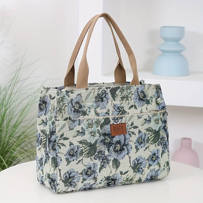 New Product: Thickened Knitted Jacquard Fabric Handbag suitable for office, shopping, and outdoor use.