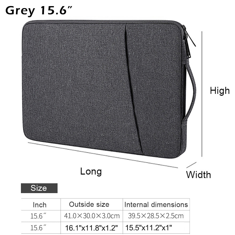 Laptop sleeve fits most 13-16 inch laptops, including MacBook, DELL, Acer, Samsung, and Lenovo.