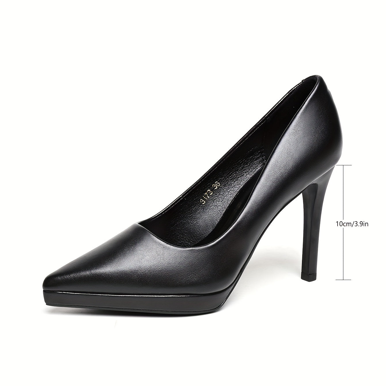 Chic stiletto high heels for work, with pointed toe and slip-on style for comfort.