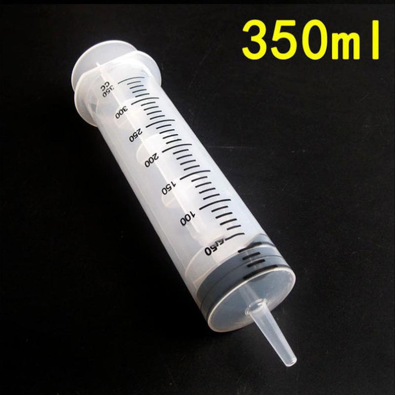 Large capacity hand-feeding syringe for birds, made of ABS material, with 1m tube for avian feeding and ink application.