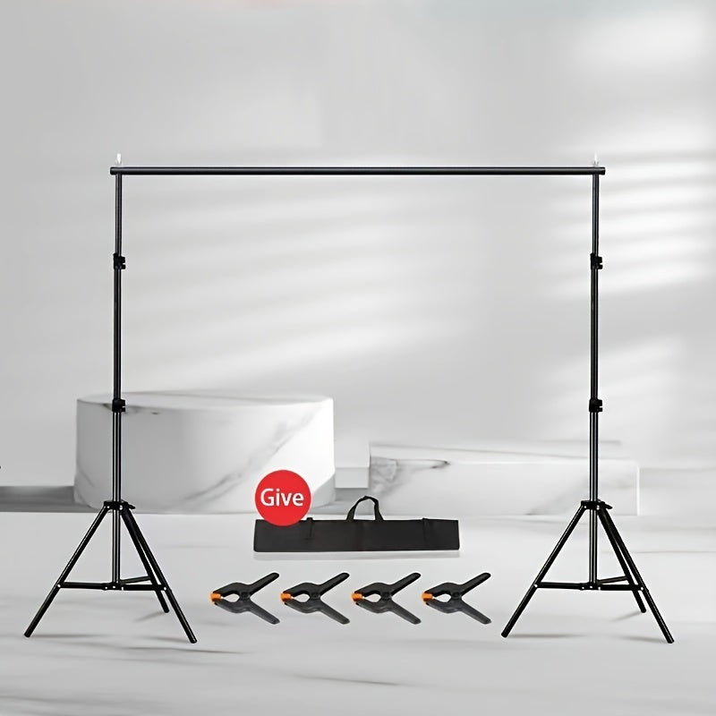 Photography studio backdrop stand kit for photo and video sessions.