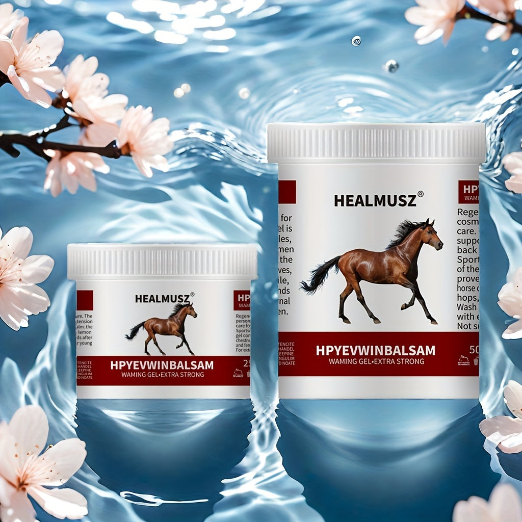 HEALMUSZ 8.45/16.9oz Horse Balm Chestnut Gel for Muscle Care, with Natural Extracts & Salicylic Acid