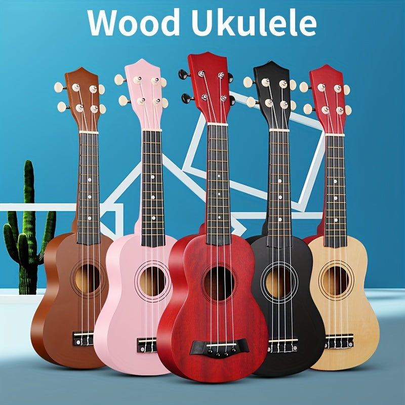 53.34 cm Soprano Wood Ukulele with accessories and Eid Al-Adha greetings