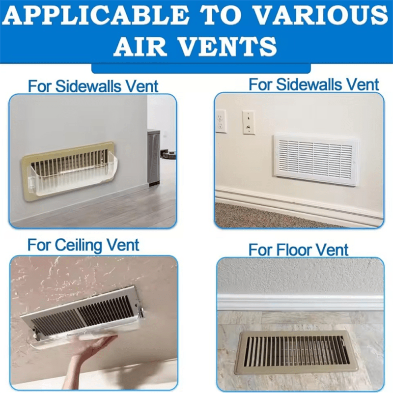 Description:

Experience improved airflow with our 2-piece Adjustable Magnetic Vent Deflector. Equipped with strong magnets and an anti-drip design, this vent deflector is ideal for both hot and cold air vents. Perfect for use on AC units, walls, and