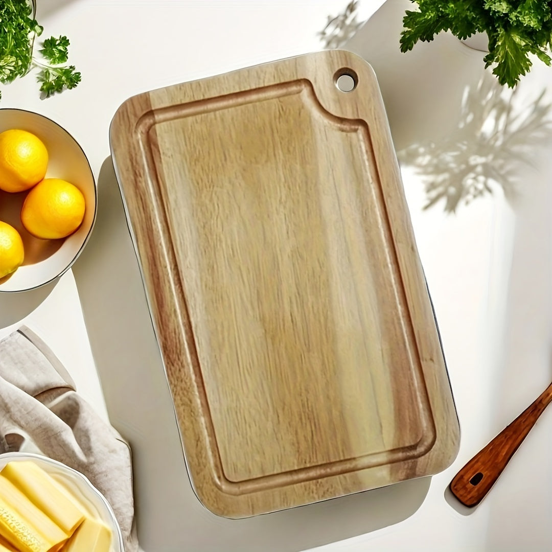 Best-Selling Premium Wooden Cutting Board for Professional Chefs - Perfect for Meat, Cheese, Bread, Vegetables & Fruits - Must-Have Kitchen Accessory for Home, Dorms, and Mother's Day Gift