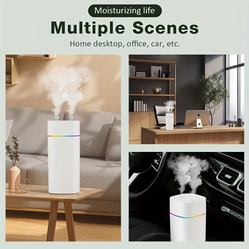 Quiet double spray humidifier for home, bedroom, car - fresh, clean air and moisturized skin