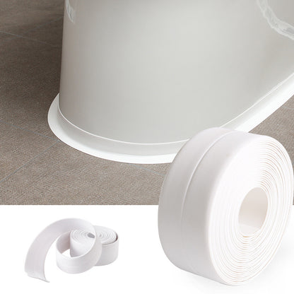 Waterproof and mold-resistant self-adhesive sealing tape ideal for kitchen and bathroom sinks and floors. Durable and easy to clean.