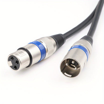 I-ZCLIVE High-Quality XLR to XLR Male to Female Microphone Cable for audio equipment, with durable flat design and metallic connectors.