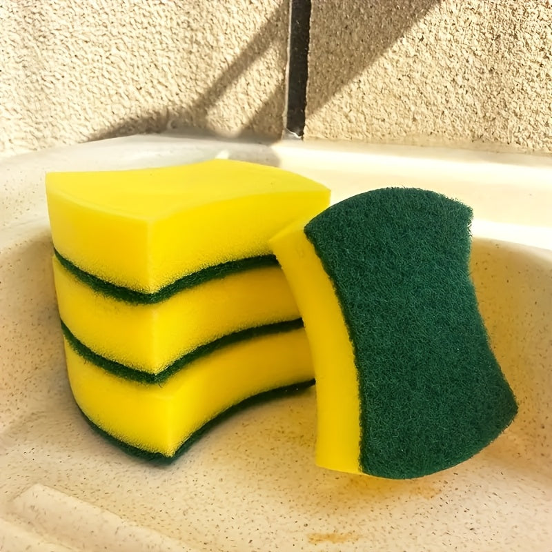 Get ready for the new semester with our versatile cleaning sponge! This double-sided scrubbing pad is perfect for all your home cleaning needs, from dishes to kitchen surfaces. Made with high-quality materials, this durable and scratch-free sponge wipe