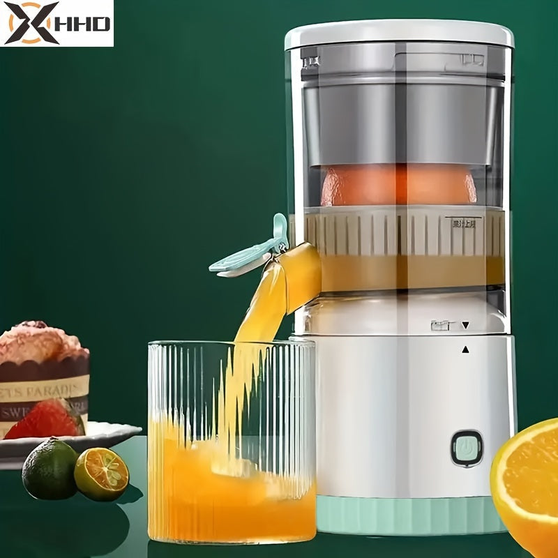 Compact and portable, this juice extractor is perfect for on-the-go use. It features efficient separation technology, a built-in lithium battery that can be recharged via USB, and is made from easy-to-clean ABS material. With a round shape and less than