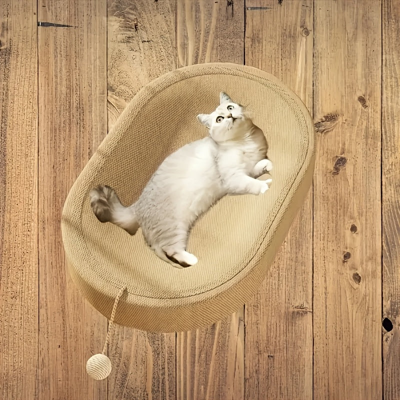 Multi-functional, long-lasting sisal cat scratcher lounge for year-round claw care.